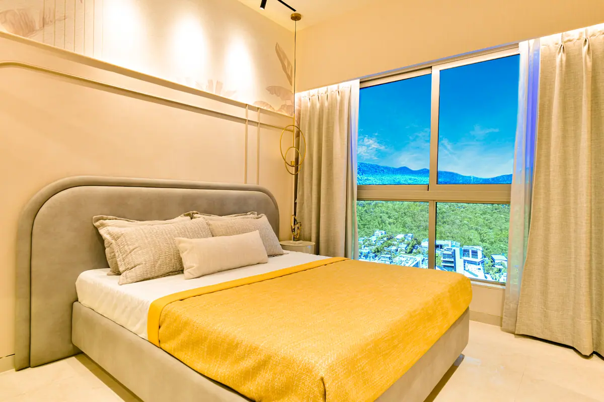 Bedroom, 2 BHK show flat