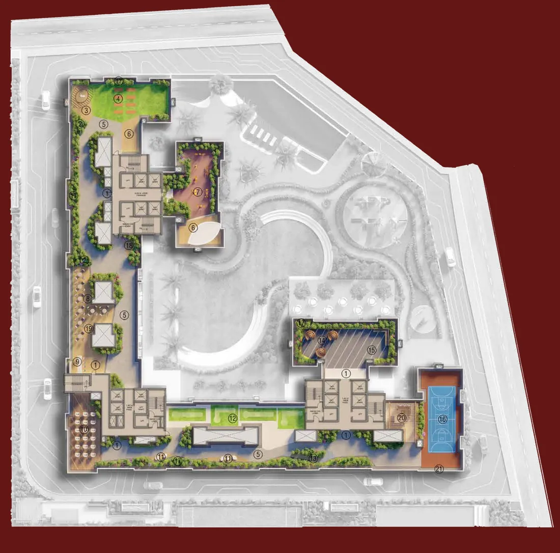 Sky deck plan
