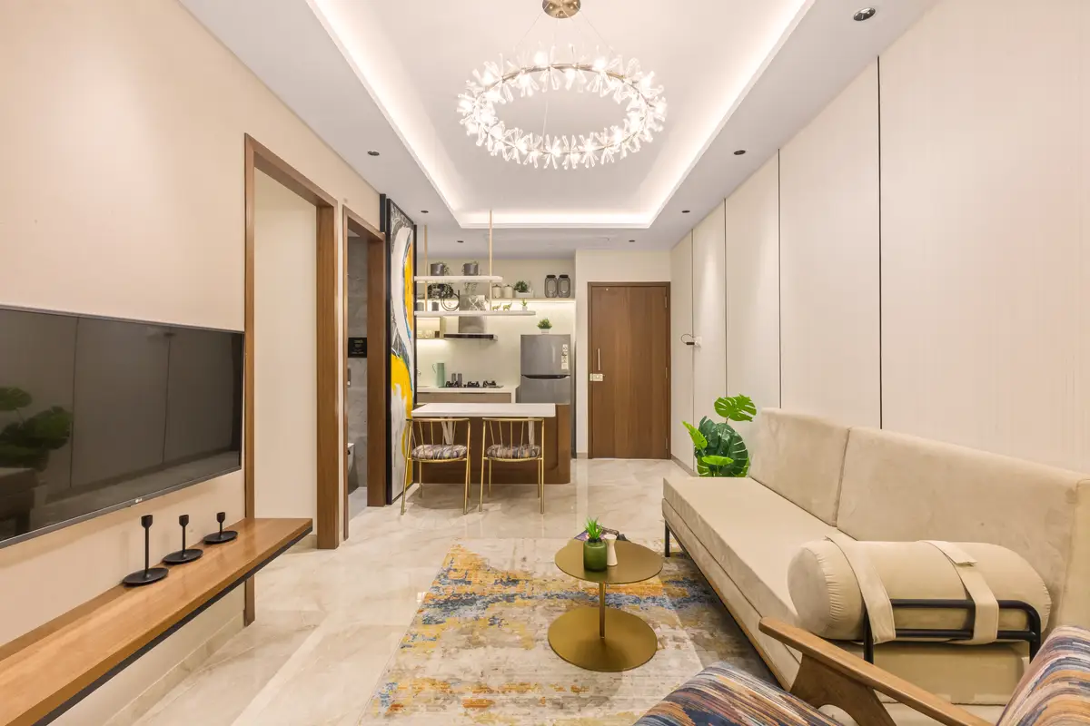 Living room, 339 sq ft show flat