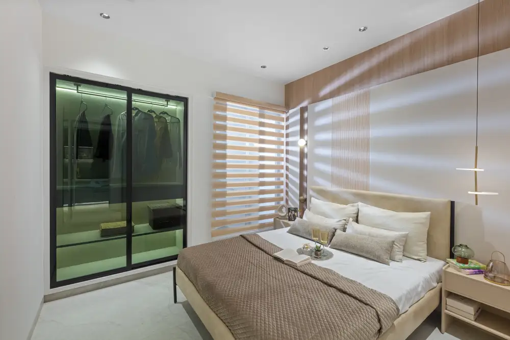 Bedroom, 2 BHK show flat
