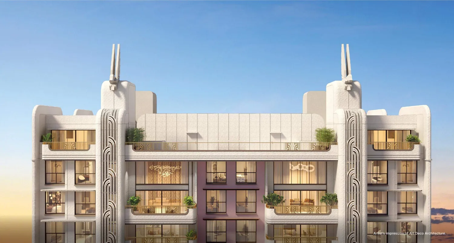 Lodha Élanor Art Deco tower crown, artist's impression