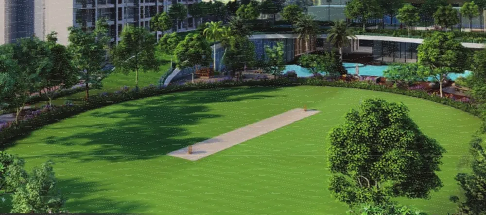 Cricket ground, artist's impression
