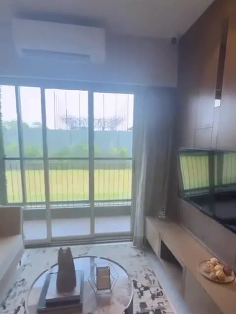 Living room, 2 BHK sample flat