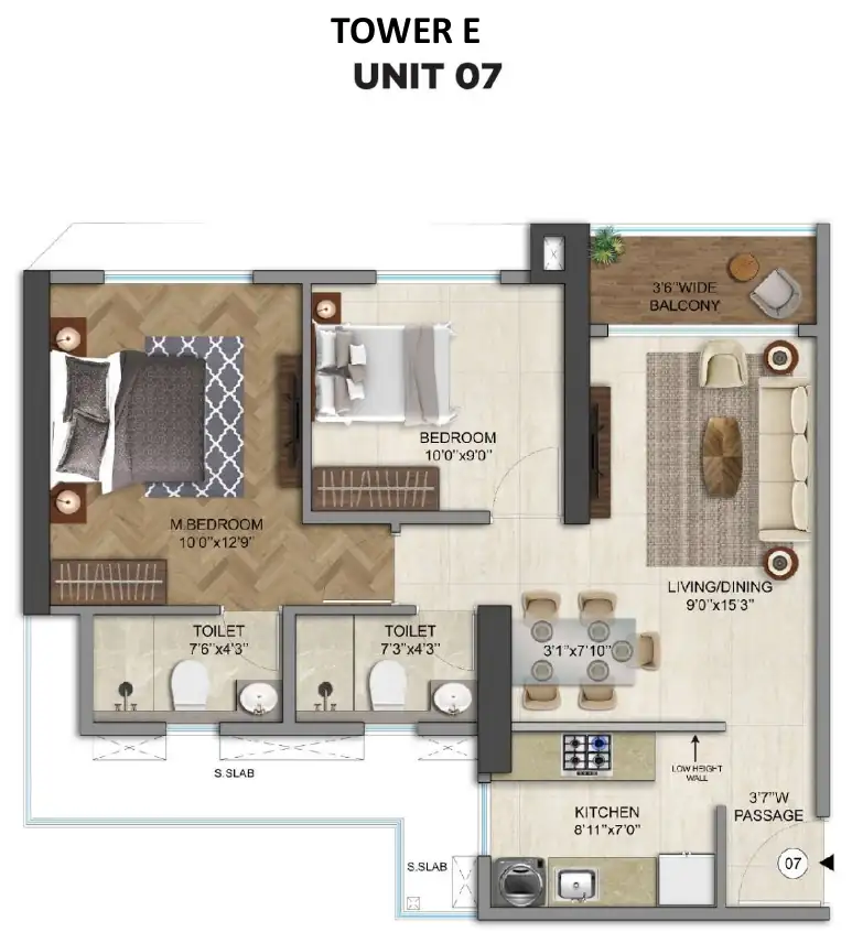 Tower E, unit 07