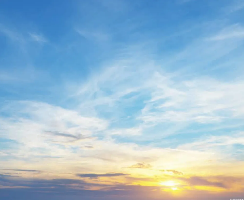 Evening sky, representational image