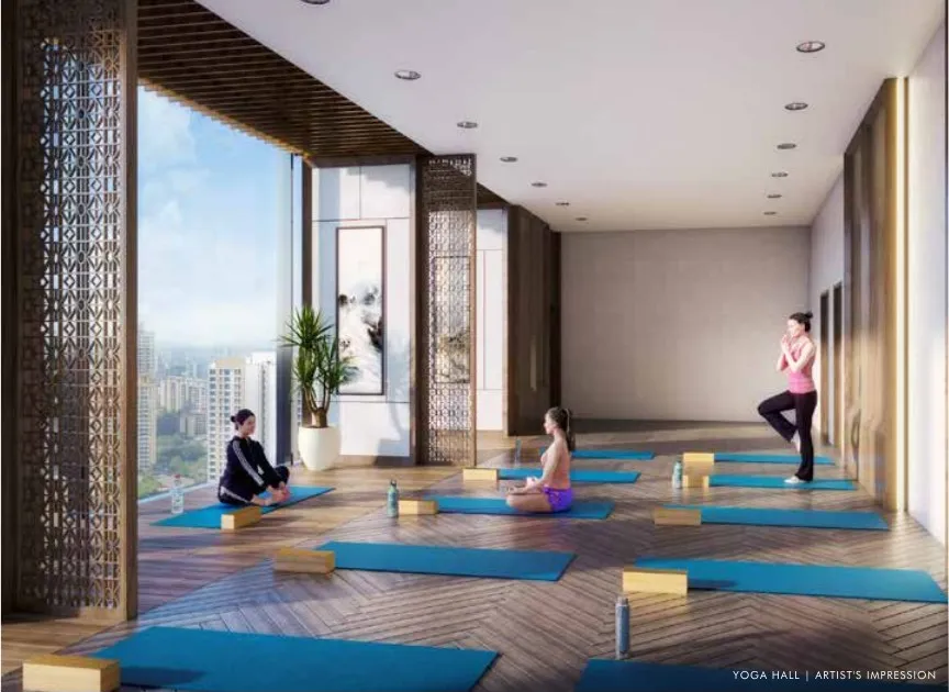 Yoga hall, artist's impression